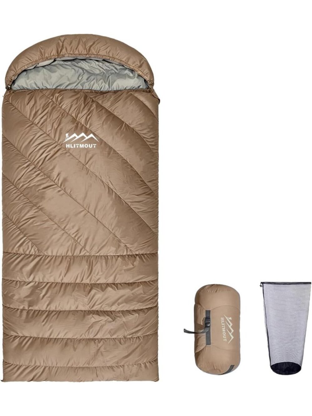 XXL Lightweight Down Sleeping Bag for Camping & Hiking - 90.5” x 39.4” Outdoor
